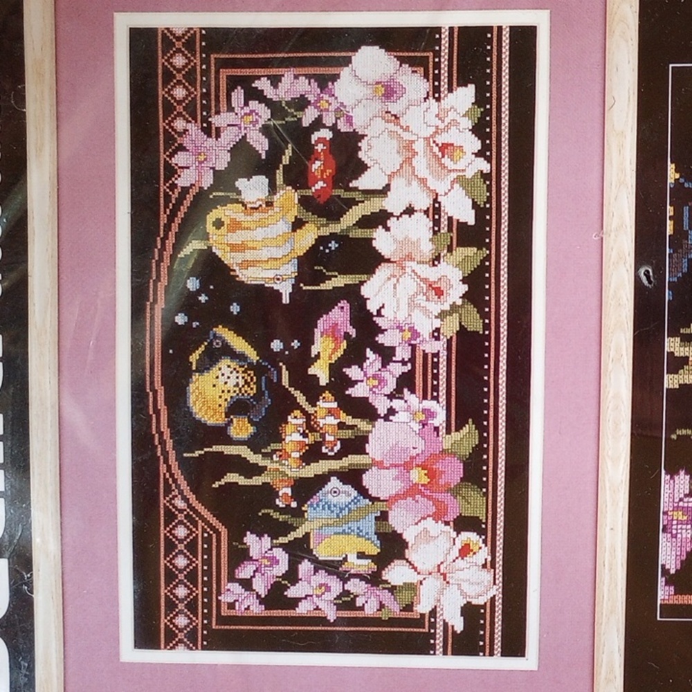 NEW Tropical Fantasy Counted Cross Stitch Sampler Kit, Bucilla 40490, Fish - Picture 2 of 5